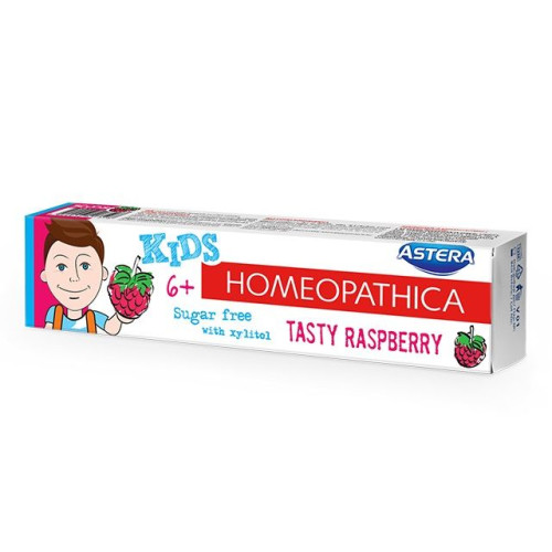 Astera Homeopathica Kids Children's Toothpaste 6+ Raspberry 1.69 fl oz (50 ml)