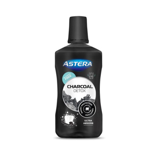 Astera Charcoal Detox Detoxifying Mouthwash with Activated Charcoal 10.14 fl oz (300 ml)