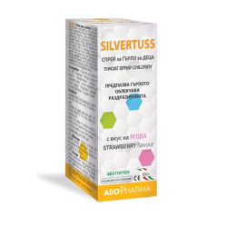 Abopharma Silvertuss Spray for Children with Sore Throat Strawberry 1.01 fl oz (30 ml)
