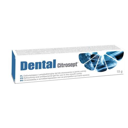 Citrosept Dental Antibacterial Gel for Dentures with a Comfortable Feeling in the Mouth 0.51 fl oz (15 ml)