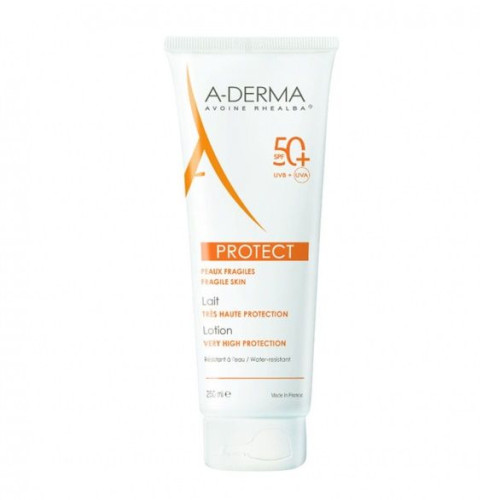 A-Derma Protect AD Sunscreen Milk for Face and Body with SPF 50+ 8.45 fl oz (250 ml)