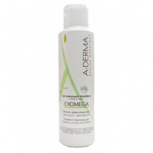 A-Derma Exomega Control Emollient Cleansing Gel for Dry Skin 6.76 fl oz (200 ml)