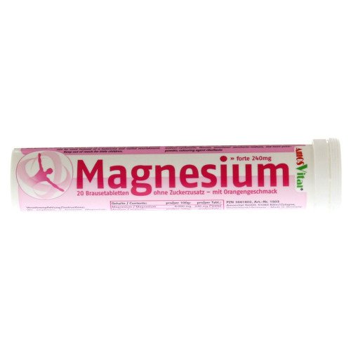 Amos Vital Magnesium for Muscle Spasms 20 Effervescent Tablets