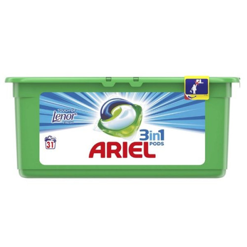 Ariel 3-in-1 Pods Touch of Lenor Fresh Gel Laundry Capsules 31 pc 0.95 oz (27 g)