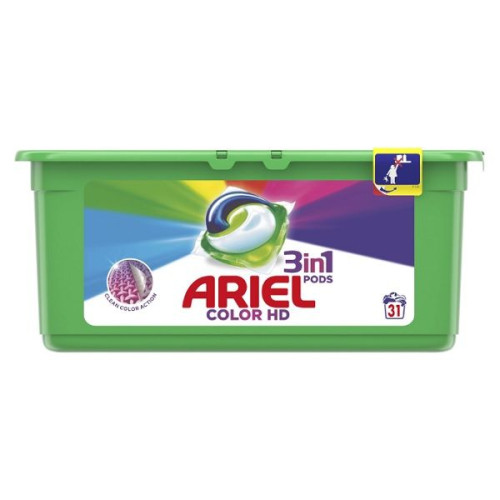 Ariel 3-in-1 Pods Color HD Gel Laundry Capsules 31 pc 0.95 oz (27 g)