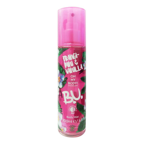 B.U. Oh My Body Frangipani and Vanilla Perfume Spray for Women 6.76 fl oz (200 ml)