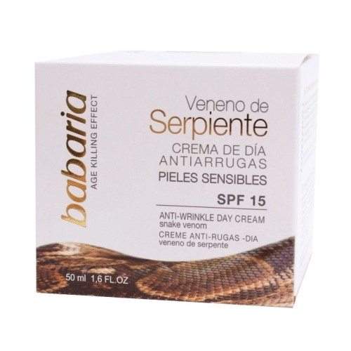 Babaria Anti-Wrinkle Day Cream with Snake Venom SPF 15 1.69 fl oz (50 ml)