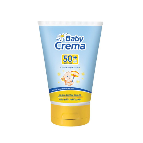 Baby Crema Sun Sunscreen Cream for Face and Body for Children SPF 50+ 3.38 fl oz (100 ml)