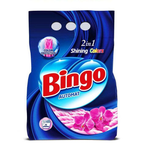 Bingo Color Powder Detergent for Colored Clothes 4.41 lb (2000 g)