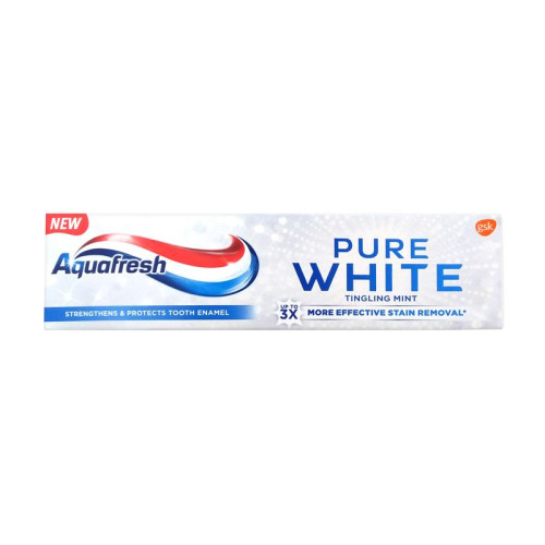 Aquafresh Pure White Tingling Mint High-Quality Whitening Toothpaste 2.54 fl oz (75 ml)
