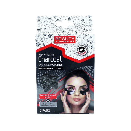 Beauty Formulas Charcoal Restoring and Toning Gel Patches for the Eye Contour 6 pcs