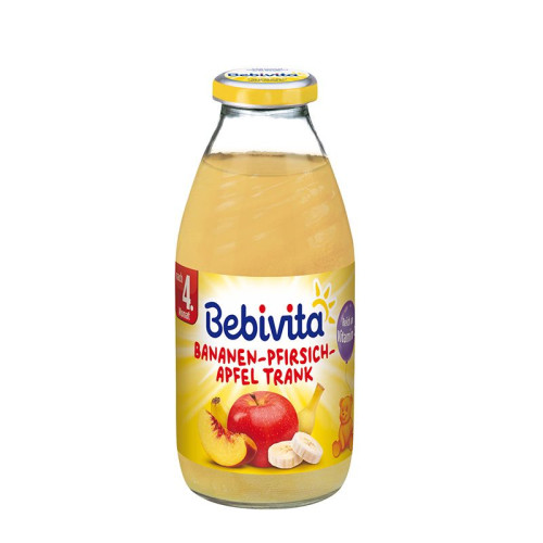 Bebivita Banana Peach and Apple Drink for Children 4+ Months 6.76 fl oz (200 ml) - 1654