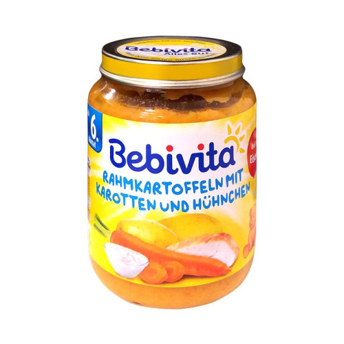Bebivita Mashed Potatoes with Carrots and Chicken 6+ Months 6.7 oz (190 g) - 1037