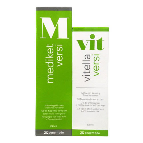 Benemedo Mediket Promo Set Cleansing Gel for Body and Scalp and Cleansing Gel Against Seborrhea