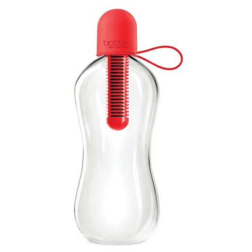 Bobble Water Bottle with Activated Carbon Filter 18.6 fl oz (550 ml) Red