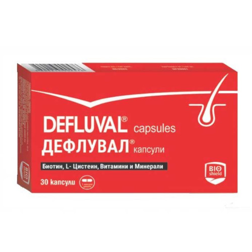 Defluval for Nourishing Damaged and Problematic Hair 30 Capsules