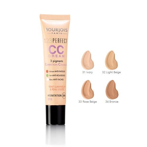 Bourjois 123 Perfect Hydrating CC Cream for a Perfect Complexion SPF 15 Color 31 Ivory