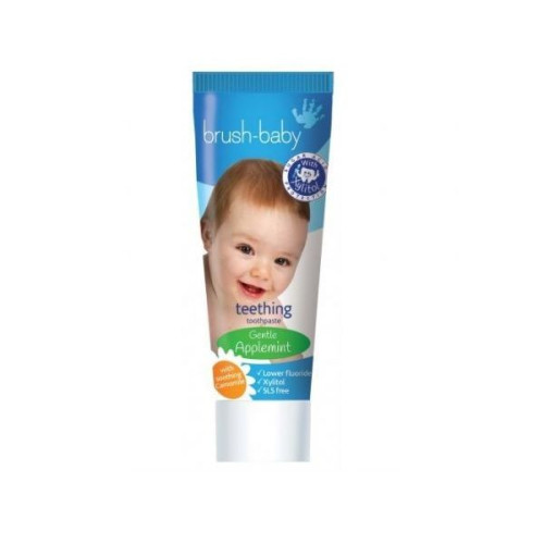 Brush Baby Toothpaste for Babies Aged 0 to 2 Years Chamomile Extract and Apple Flavor 1.69 fl oz (50 ml)