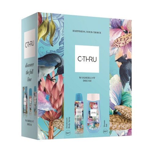 C-THRU Wanderlust Dream Promo Set for Women Deodorant Spray and Shower Gel