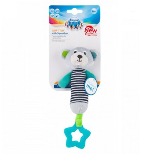 Canpol Babies Soft Toy with Whistle Gray