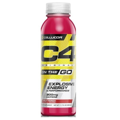 Cellucor C4 on the Go Pre-Workout Drink Fruit Punch 11.67 fl oz (345 ml)