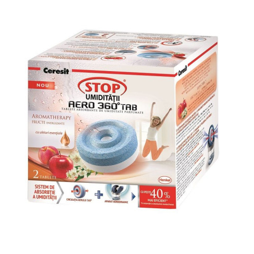 Ceresit Stop Aero 360 Moisture Absorber Tablets with Fruit Power Scent 2 pcs