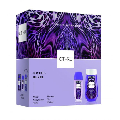 C-THRU Joyful Revel Promo Set for Women Perfume Spray for Body and Shower Gel