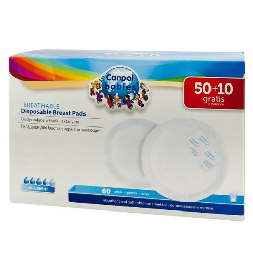 Canpol Babies Breathable Disposable Pads 60 pcs