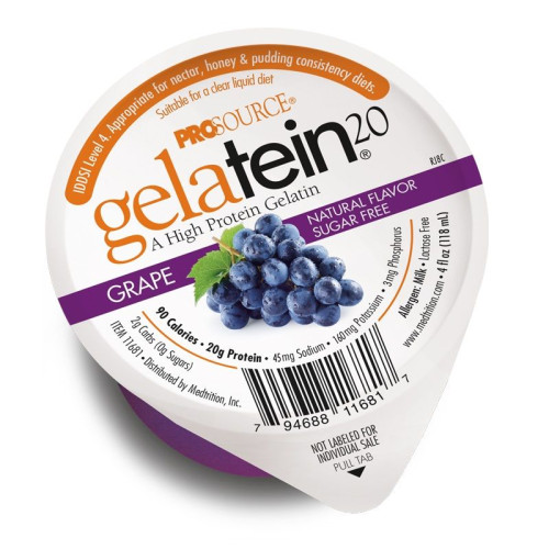 Gelatin 20 Hydrolyzed Protein Grape 4.06 fl oz (120 ml)
