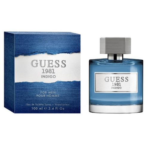 Guess 1981 Indigo Eau De Toilette for Men 3.38 fl oz (100 ml)