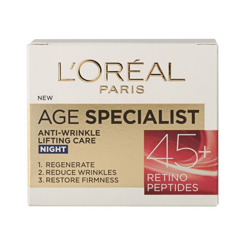 L'oreal Age Specialist 45+ Night Cream with Lifting Effect 1.69 fl oz (50 ml)