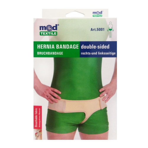Med Textile Bandage for Left and Right Inguinal Hernia Size XL/XXL 1 pc