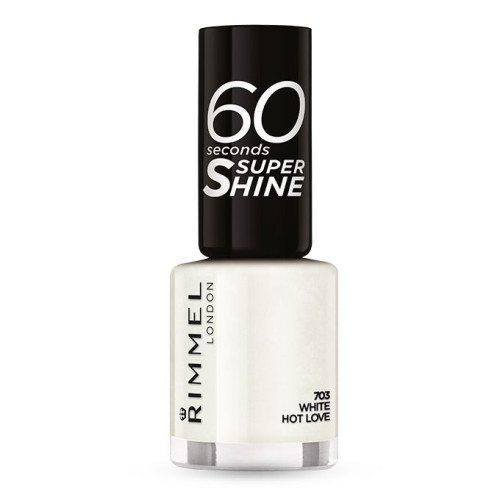 Rimmel 60 Seconds Quick-Drying Nail Polish White Hot Love 703