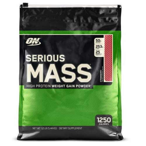 Optimum Nutrition Serious Mass Gainer Strawberry 11.99 lb (5440 g)