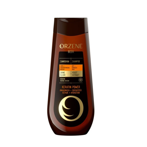 Orzene Beer Shampoo for Dry and Damaged Hair 13.53 fl oz (400 ml)