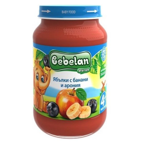 Ovko Apple Banana and Aronia Fruit Puree for Children 4+ Months 6.7 oz (190 g) - 9068