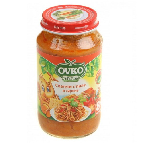 Ovko Spaghetti with Chicken and Cheese for Children 8+ Months 7.76 oz (220 g) - 5619