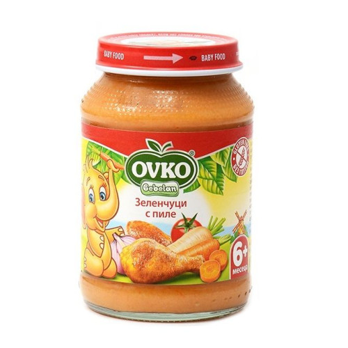 Ovko Vegetable Puree with Chicken for Children 6+ Months 6.7 oz (190 g) - 1116