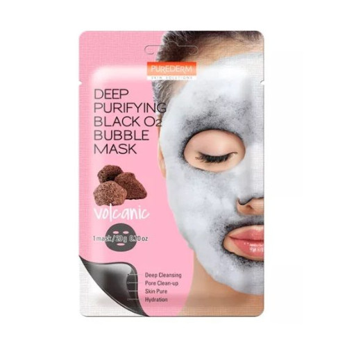 Adwin Purederm Cleansing Oxygen Face Mask with Volcanic Ash 1 pc