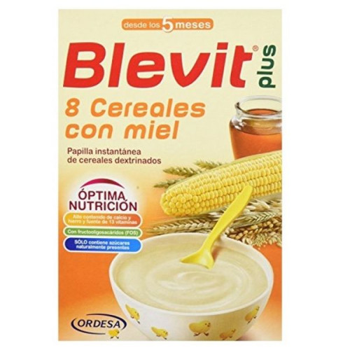 Blevit Plus Porridge 8 Cereals and Honey with Bifidus Effect for Children 5+ Months 10.58 oz (300 g)