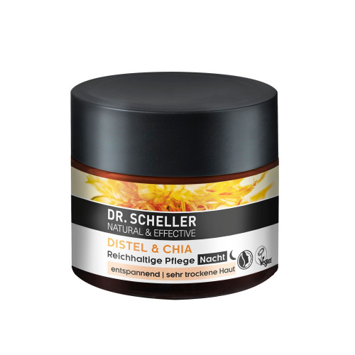Dr. Scheller Soothing Night Cream with Donkey Thistle and Chia for Very Dry Skin 1.69 fl oz (50 ml)