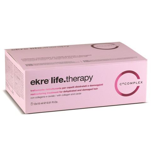 Ekre Life Therapy Restructuring Ampoules for Dry and Damaged Hair 41.08 fl oz (1215 ml)