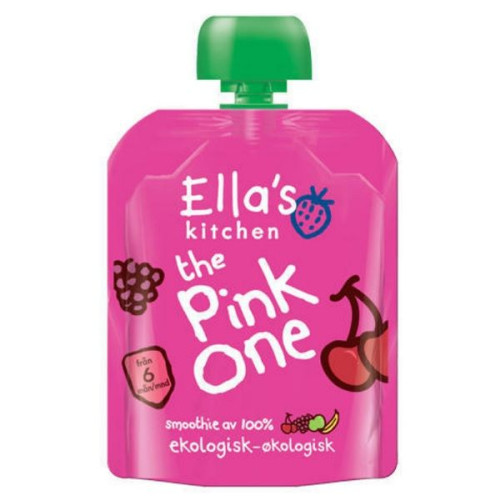 Ellas Kitchen Organic Baby Puree Pink Fruit Smoothie 3.17 oz (90 g)