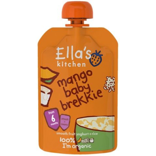 Ellas Kitchen Organic Baby Puree with Milk Breakfast and Mango 4.23 oz (120 g)