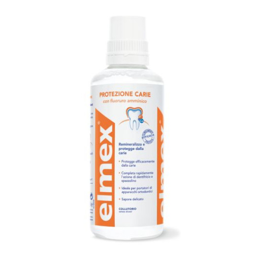 Elmex Caries Protection Mouthwash with Amino Fluoride Against Caries 13.53 fl oz (400 ml)