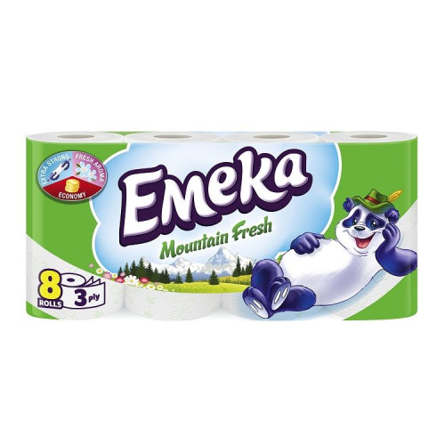 Emeka Mountain Fresh Scented 3-ply Toilet Paper 8 Rolls
