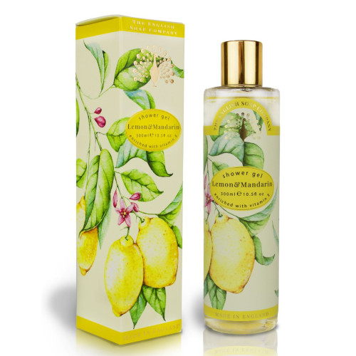 English Soap Lemon and Mandarin Refreshing Body Wash with Lemon and Mandarin Scent 10.14 fl oz (300 ml)