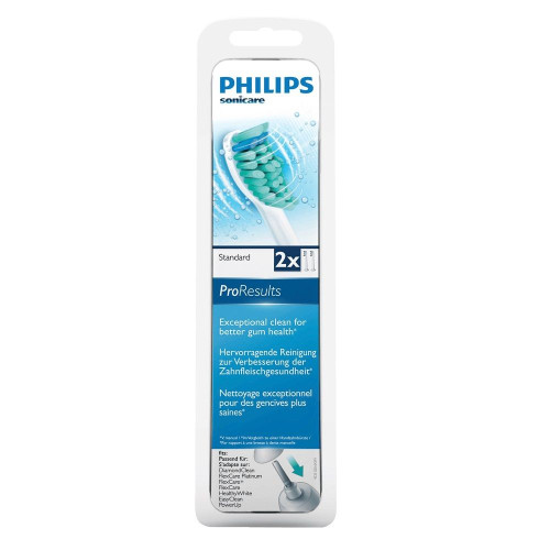 Philips Sonicare Proresults Standard Replacement Heads for Sonic Toothbrush H6012 2 pcs