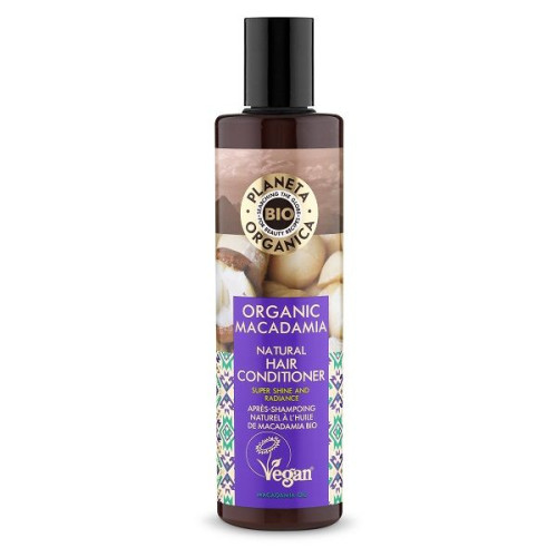 Planeta Organica Macadamia Shine Hair Conditioner with Organic Macadamia Oil 9.47 fl oz (280 ml)