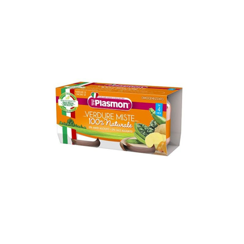Plasmon Mixed Vegetable Puree for Children 4+ Months 9.88 oz (280 g) - 1700
